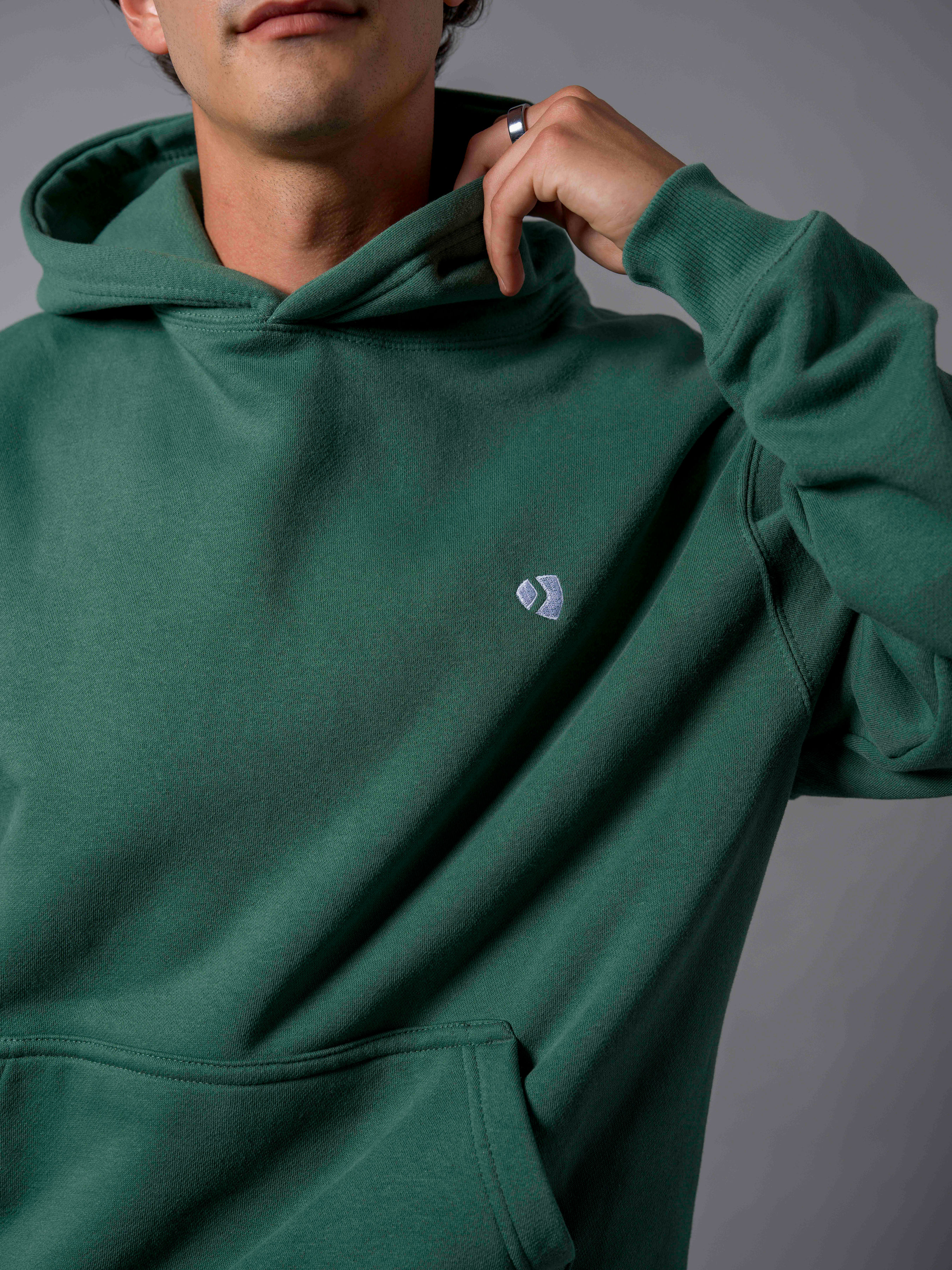 Court Hoodie - Moss Green